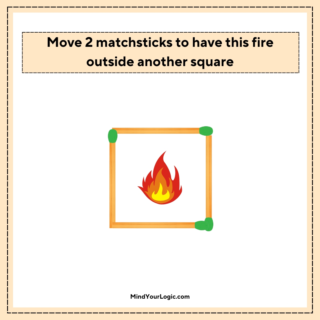 Matchstick Puzzles : move-2-matchstick-to-have-thi- fire-outside-another-sqaure Matchstick Puzzles : move-2-matchstick-to-have-thi- fire-outside-another-sqaure